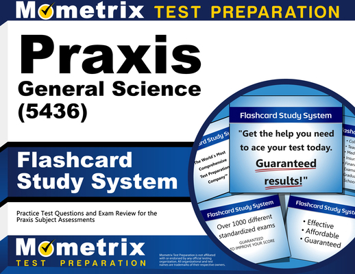 PRAXIS General Science (5436) Flashcard Study S... 1516721667 Book Cover