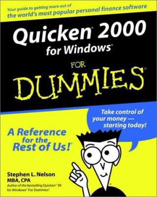 Quicken 2000 for Windows For Dummies 0764506072 Book Cover