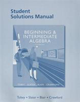 Student Solutions Manual for Beginning & Interm... 0134188888 Book Cover