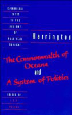 Harrington: 'The Commonwealth of Oceana' and 'a... 0521411890 Book Cover