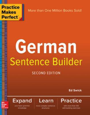Practice Makes Perfect German Sentence Builder 1260019128 Book Cover