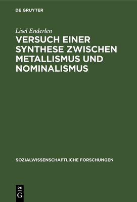 Versuch Einer Synthese Zwischen Metallismus Und... [German] 3111047199 Book Cover