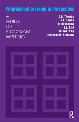 Programmed Learning in Perspective: A Guide to ... 1138530905 Book Cover