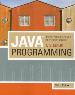 Java™ Programming: From Problem Analysis To Pro... 1423901355 Book Cover