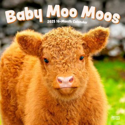 Baby Moo Moos 2025 12 X 24 Inch Monthly Square ... 1975476581 Book Cover