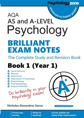 AQA AS and A-level Psychology BRILLIANT EXAM NO... 1906468966 Book Cover