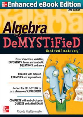 Algebra Demystified 0071743618 Book Cover
