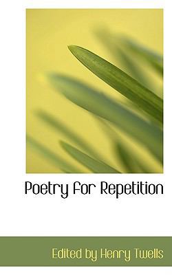 Poetry for Repetition 0554755300 Book Cover