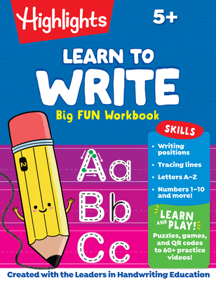 Learn to Write Big Fun Workbook 1639624066 Book Cover