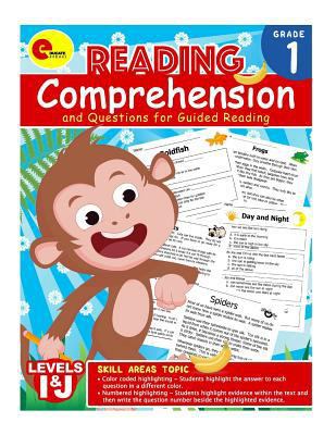 Reading Comprehension: : Reading Comprehension Assessments and Questions for Guided Reading Levels I and J: Reading Comprehension 1st Grade 1976314917 Book Cover