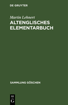 Altenglisches Elementarbuch [German] 3111008991 Book Cover