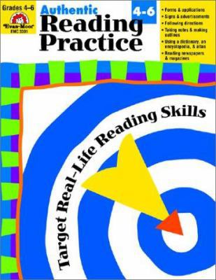 Authentic Reading Practice, Grades 4-6 1557998310 Book Cover