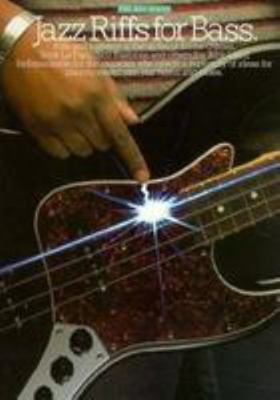 Jazz Riffs for Bass: (Efs 205) 0825622050 Book Cover