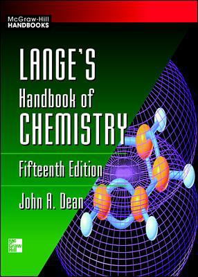 Lange's Handbook of Chemistry 0070163847 Book Cover