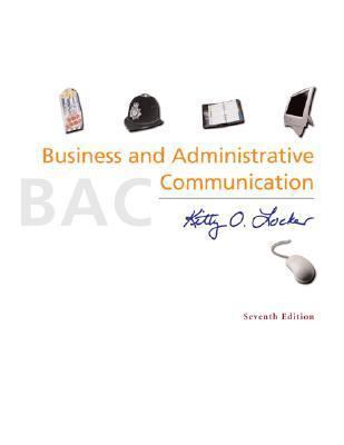Business and Administrative Communication 0072964464 Book Cover