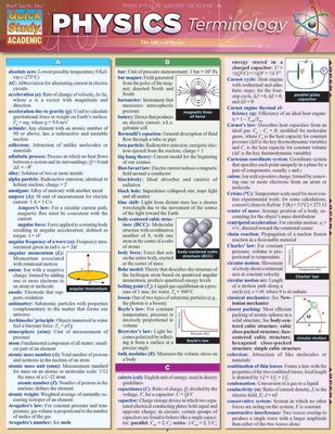 Physics Terminology 1423221621 Book Cover