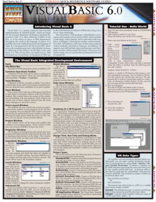Visual Basic 6.0 (Quick Study Computer) 157222374X Book Cover