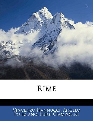 Rime [Italian] 1144341612 Book Cover