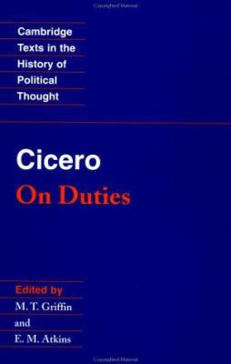 Cicero: On Duties 0521343380 Book Cover