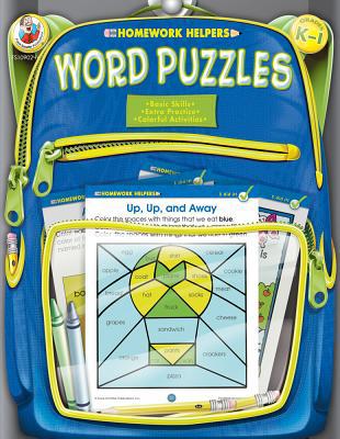 Word Puzzles, Grades K - 1 (Homework Helper) 0768206952 Book Cover