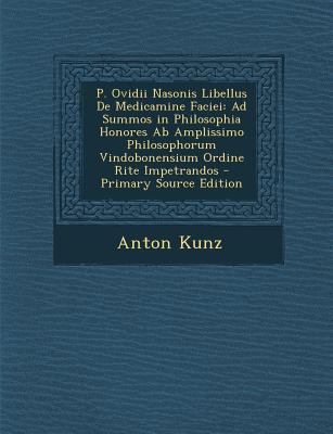 P. Ovidii Nasonis Libellus de Medicamine Faciei... [Latin] 1293172057 Book Cover