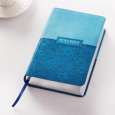 KJV Giant Print Lux-Leather Blue [Large Print] 1432117351 Book Cover