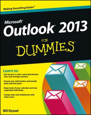 Outlook 2013 for Dummies 1118490460 Book Cover