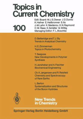 New Trends in Chemistry 3662157527 Book Cover