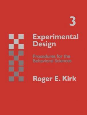 Experimental Design : Procedures for Behavioral... 0534250920 Book Cover