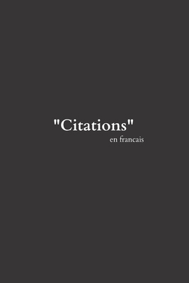 Citation. recueil en français [French] B0C1DRYTW5 Book Cover