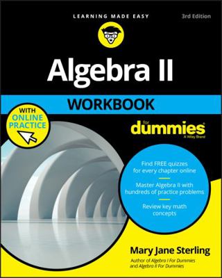 Algebra II Workbook for Dummies 1119543118 Book Cover