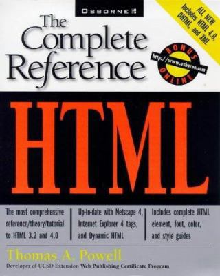 HTML: The Complete Reference 0078823978 Book Cover