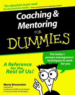 Coaching and Mentoring For Dummies 0764552236 Book Cover