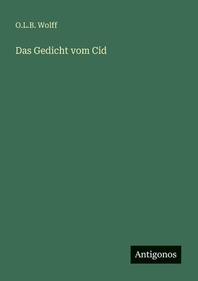 Das Gedicht vom Cid [German] 3563301743 Book Cover