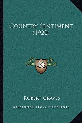 Country Sentiment (1920) 1163931896 Book Cover