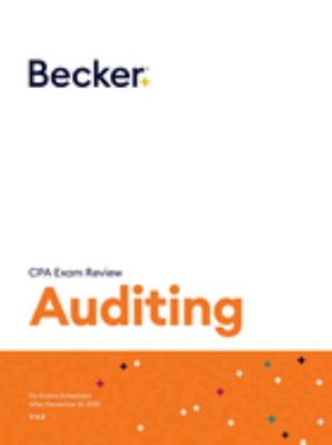 Paperback Becker Professional Education CPA Exam Review - V 4.3 Auditing Textbook Book
