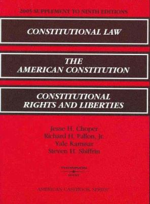 Constitutional Law/The American Constitution/Co... 0314162062 Book Cover