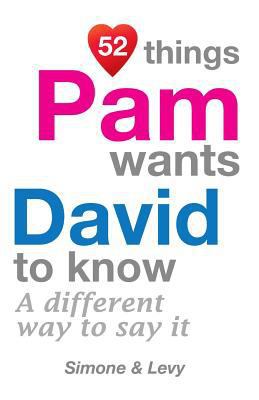 52 Things Pam Wants David To Know: A Different ... 151194577X Book Cover