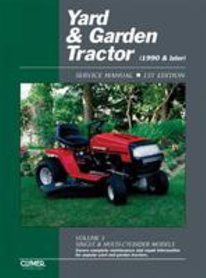 Yard & Garden Tractor Service Manual- 1990 & La... B00A2RL3RU Book Cover