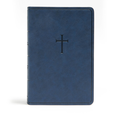 CSB Everyday Study Bible, Navy Cross Leathertouch 143007048X Book Cover