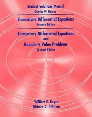 Boyce & Diprima's, Elementary Differential Equa... 047139114X Book Cover