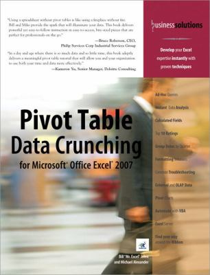 Pivot Table Data Crunching for Microsoft Office... 0789736012 Book Cover