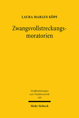 Zwangsvollstreckungsmoratorien [German] 3161591429 Book Cover