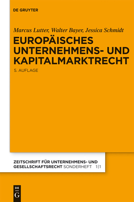 Europäisches Unternehmens- Und Kapitalmarktrech... [German] 3899490568 Book Cover