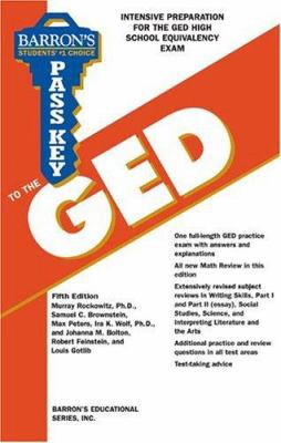 Pass Key to the GED (BARRON'S PASS KEY TO THE GED) 0764126024 Book Cover