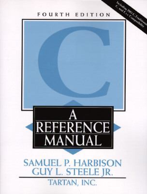 C: A Reference Manual (4th Edition) 0133262243 Book Cover