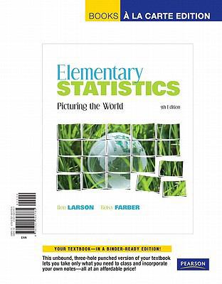 Elementary Statistics: Picturing the World, Boo... B0073R82NA Book Cover