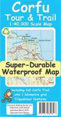 Corfu Tour & Trail Super-Durable Map (2nd ed) 1782750622 Book Cover