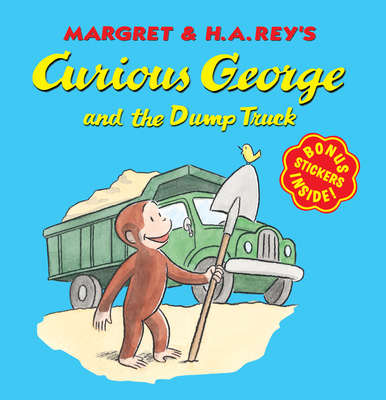 Curious George and the Dump Truck (8x8 with Sti... B09L76GBGC Book Cover