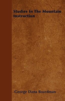 Studies In The Mountain Instruction 144556792X Book Cover